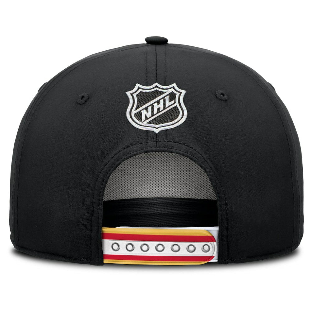 Calgary Flames Fanatics 2025 NHL Draft Authentic Pro On-Stage Podium A-Frame Adjustable Hat - Black - NHL