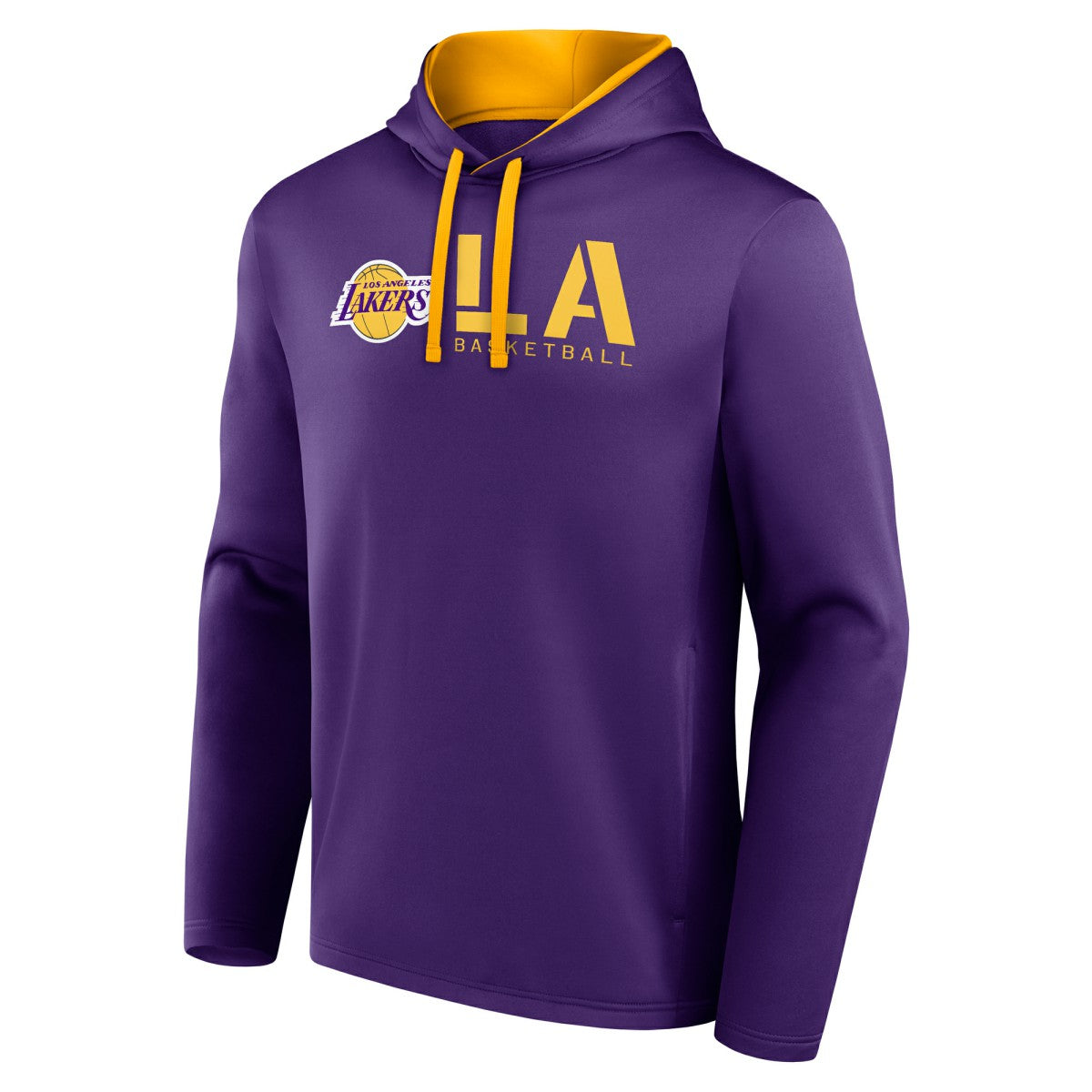Los Angeles Lakers Logo Athletic Head Start Pullover Hoodie Purple - NBA