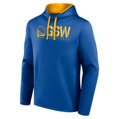 Golden State Warriors Logo Athletic Head Start Pullover Hoodie Royal - NBA