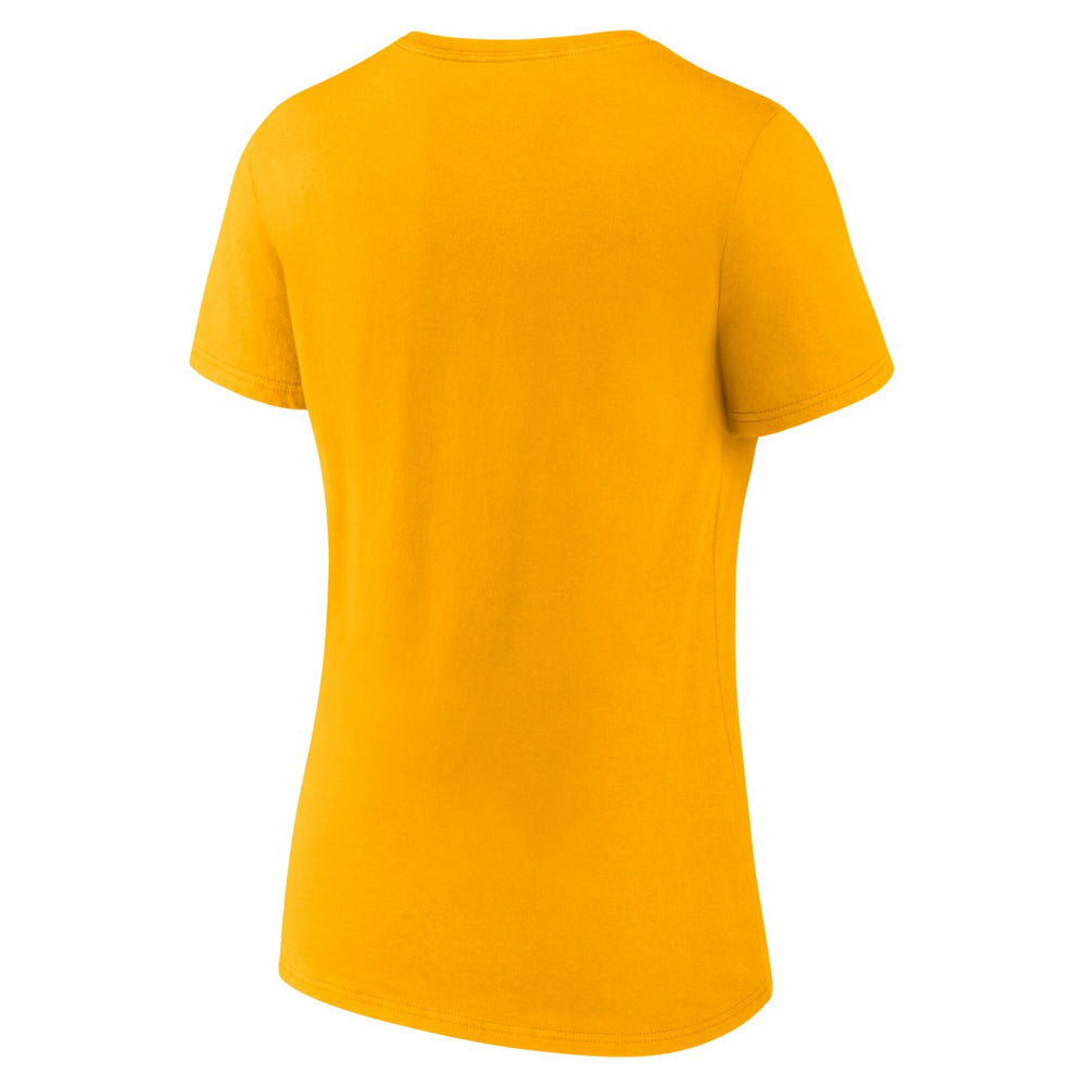 Los Angeles Lakers Logo Athletic Women's Unrivaled V-Neck T-Shirt Gold - NBA