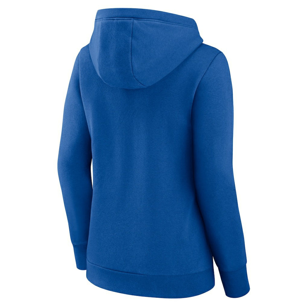 Philadelphia 76ers Logo Athletic Women's Triumphant V-Neck Pullover Hoodie Royal - NBA