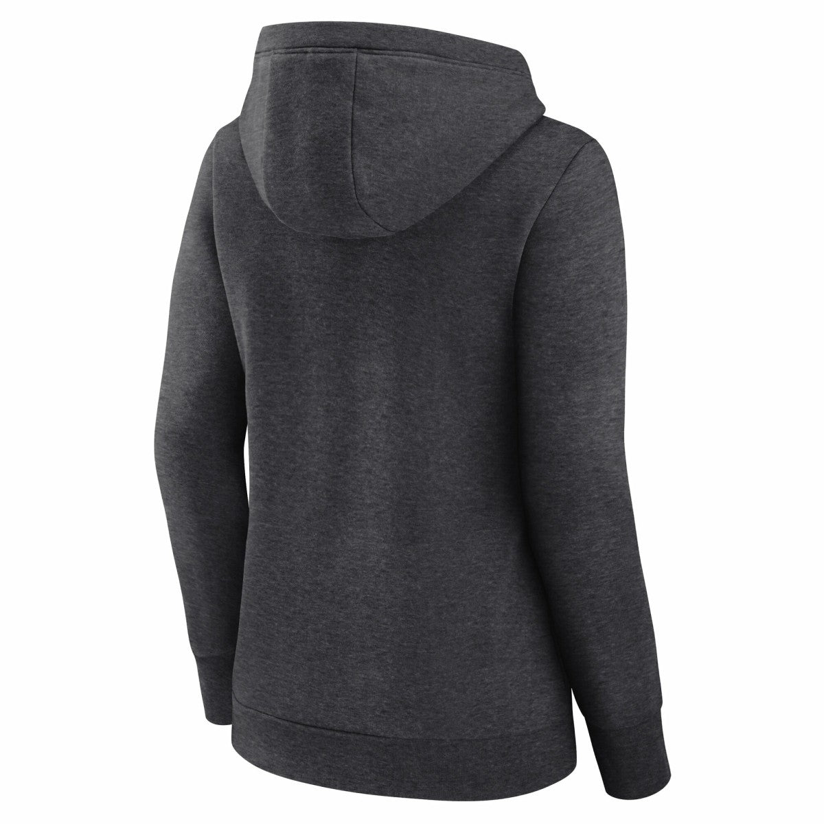 Milwaukee Bucks Logo Athletic Women's Triumphant V-Neck Pullover Hoodie Heather Charcoal - NBA