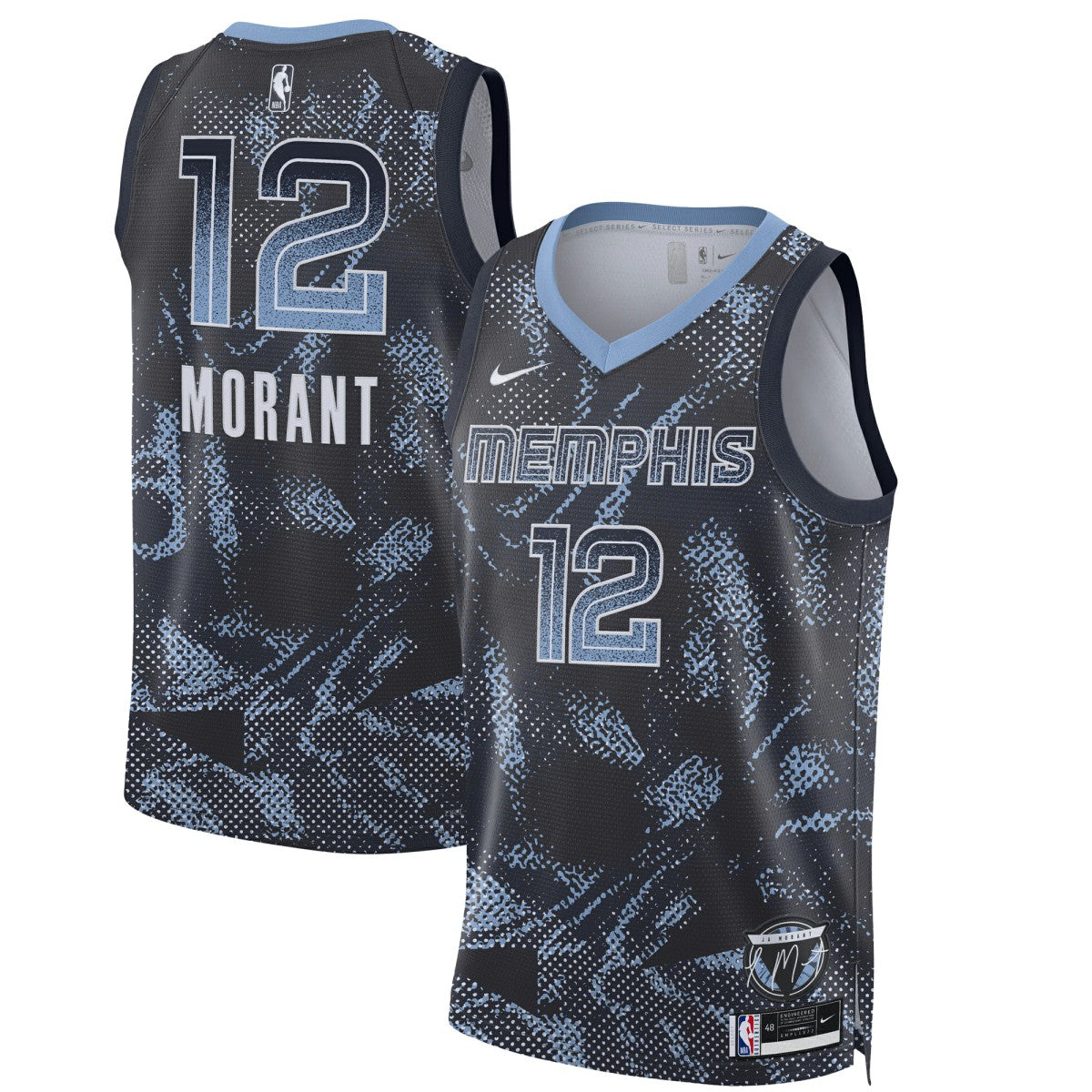 Ja Morant Memphis Grizzlies Unisex 2025 Select Series Swingman Player Jersey Navy - NBA