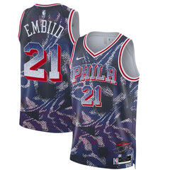 Joel Embiid Philadelphia 76ers Unisex 2025 Select Series Swingman Player Jersey Navy - NBA
