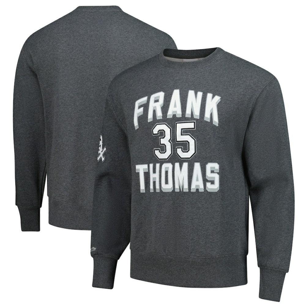 Frank Thomas Chicago White Sox Mitchell & Ness Legends Collection Vintage Logo Name & Number Fleece Pullover Sweatshirt - MLB