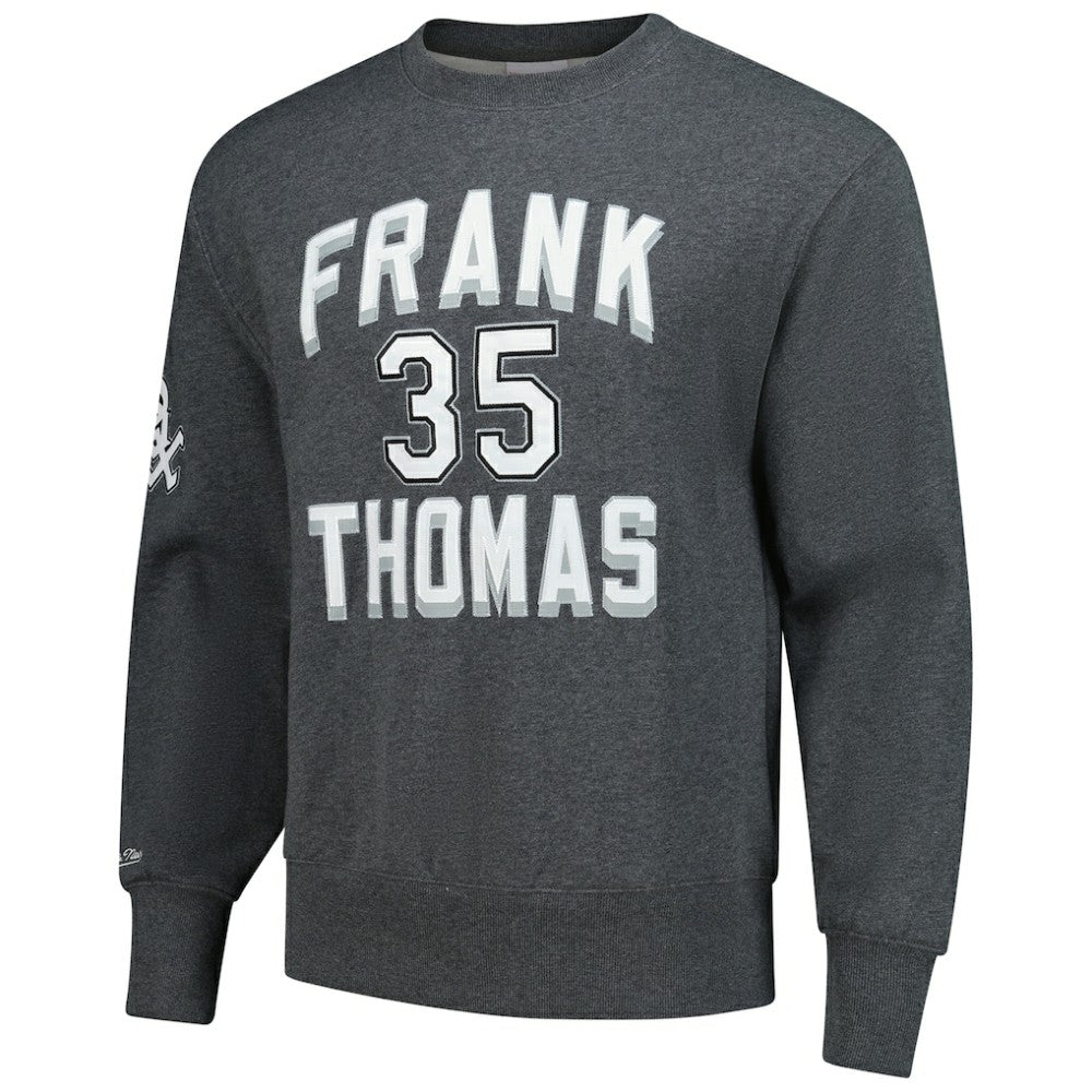 Frank Thomas Chicago White Sox Mitchell & Ness Legends Collection Vintage Logo Name & Number Fleece Pullover Sweatshirt - MLB