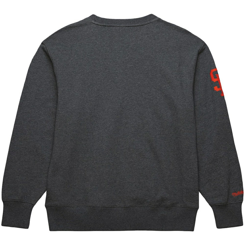 Willie Mays San Francisco Giants Mitchell & Ness Legends Collection Vintage Logo Name & Number Fleece Pullover Sweatshirt - MLB