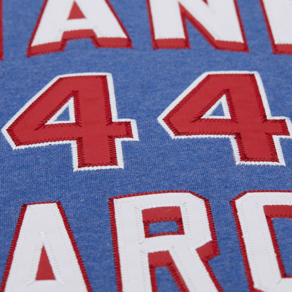Hank Aaron Atlanta Braves Mitchell & Ness Legends Collection Vintage Logo Fleece Name & Number Pullover Sweatshirt - MLB