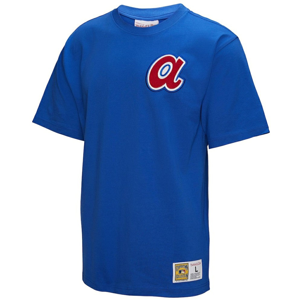 Hank Aaron Atlanta Braves Mitchell & Ness Legends Collection Vintage Logo T-Shirt - MLB