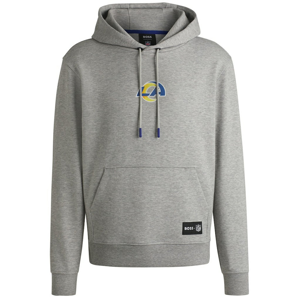 Los Angeles Rams Hugo Boss Unisex Woodson Tri-Blend Hoodie Heather Gray | NFL