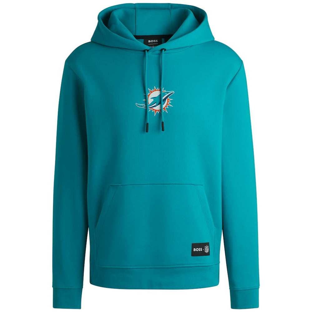 Miami Dolphins Hugo Boss Unisex Woodson Tri-Blend Hoodie Aqua | NFL