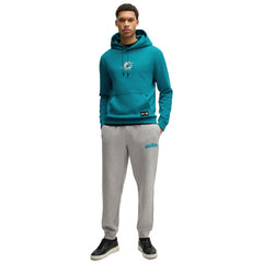 Miami Dolphins Hugo Boss Unisex Woodson Tri-Blend Hoodie Aqua | NFL