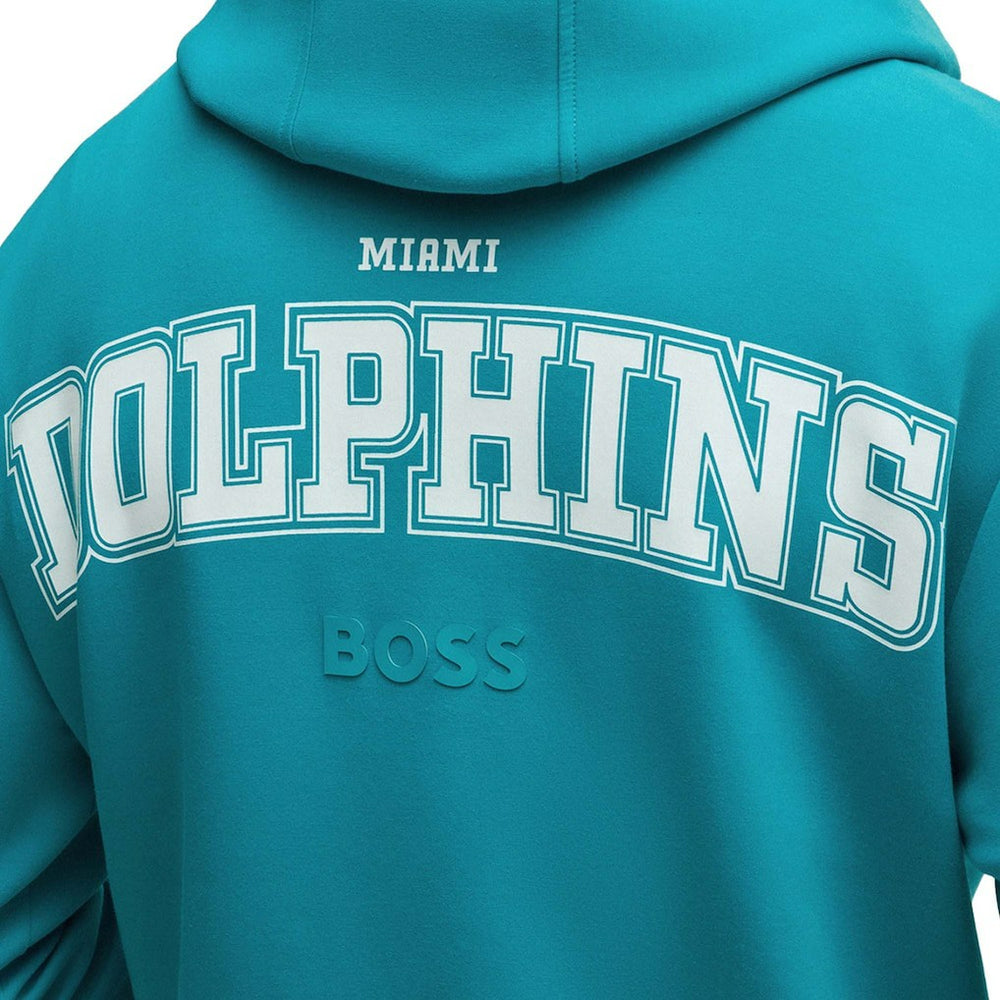 Miami Dolphins Hugo Boss Unisex Woodson Tri-Blend Hoodie Aqua | NFL