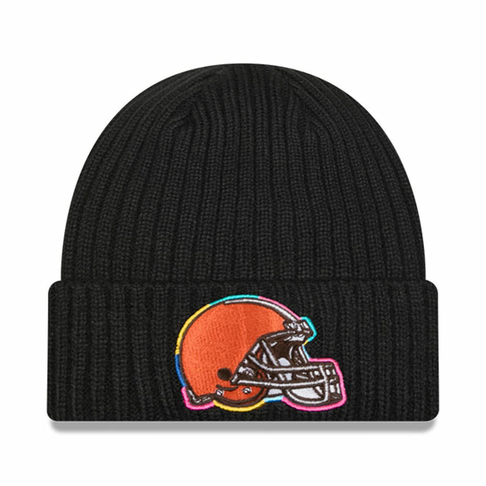 Cleveland Browns New Era 2024 NFL Crucial Catch Cuffed Knit Hat Black | NFL