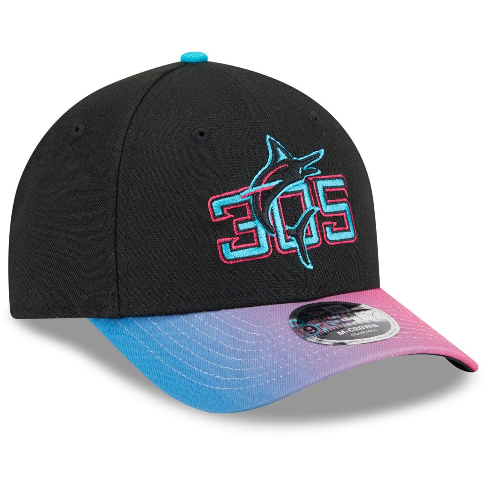 Miami Marlins New Era 2025 City Connect 9FORTY M-Crown Adjustable Hat - MLB