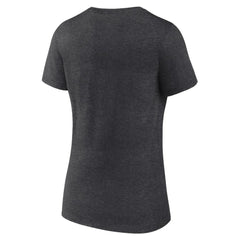 Vegas Golden Knights Women's Primary Logo V-Neck T-Shirt - Charcoal - NHL