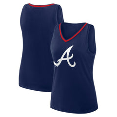 Atlanta Braves Logo Athletic Women's Stellar Win V-Neck Tank Top - MLB