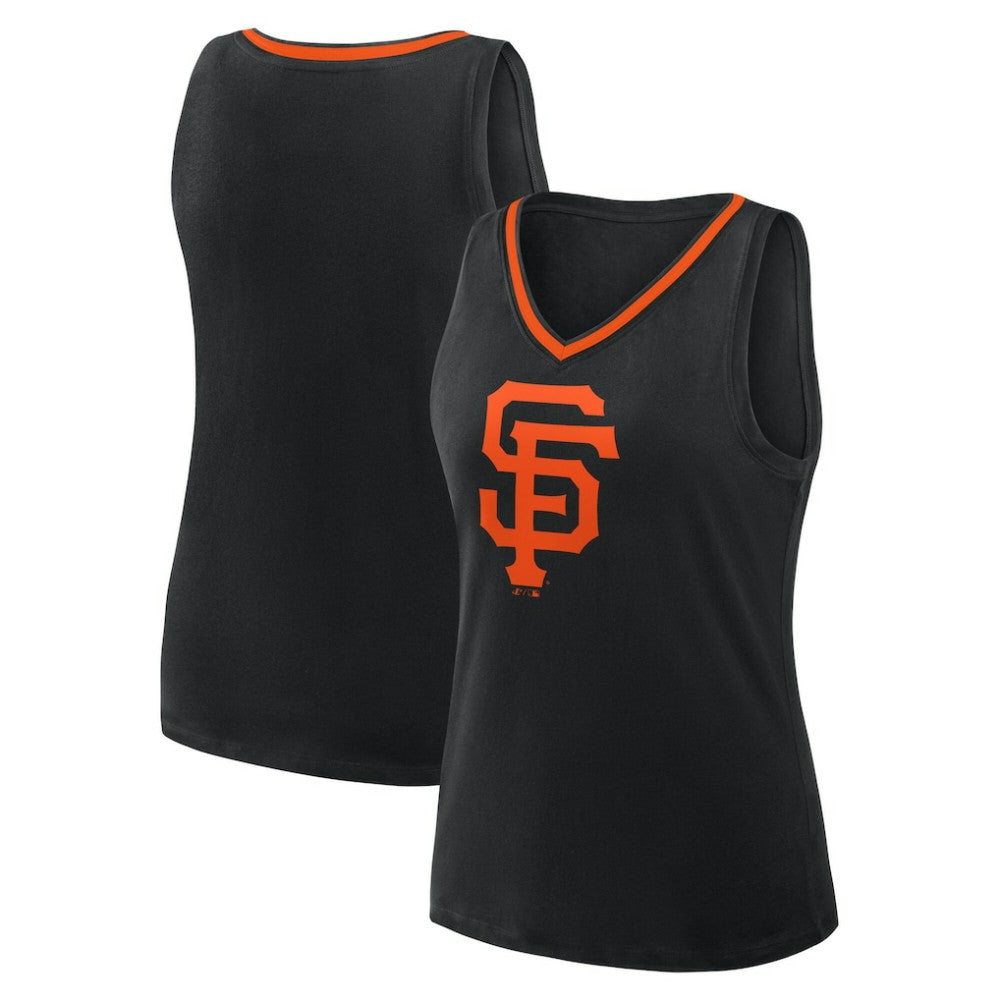 San Francisco Giants Logo Athletic Women's Stellar Win V-Neck Tank Top - MLB