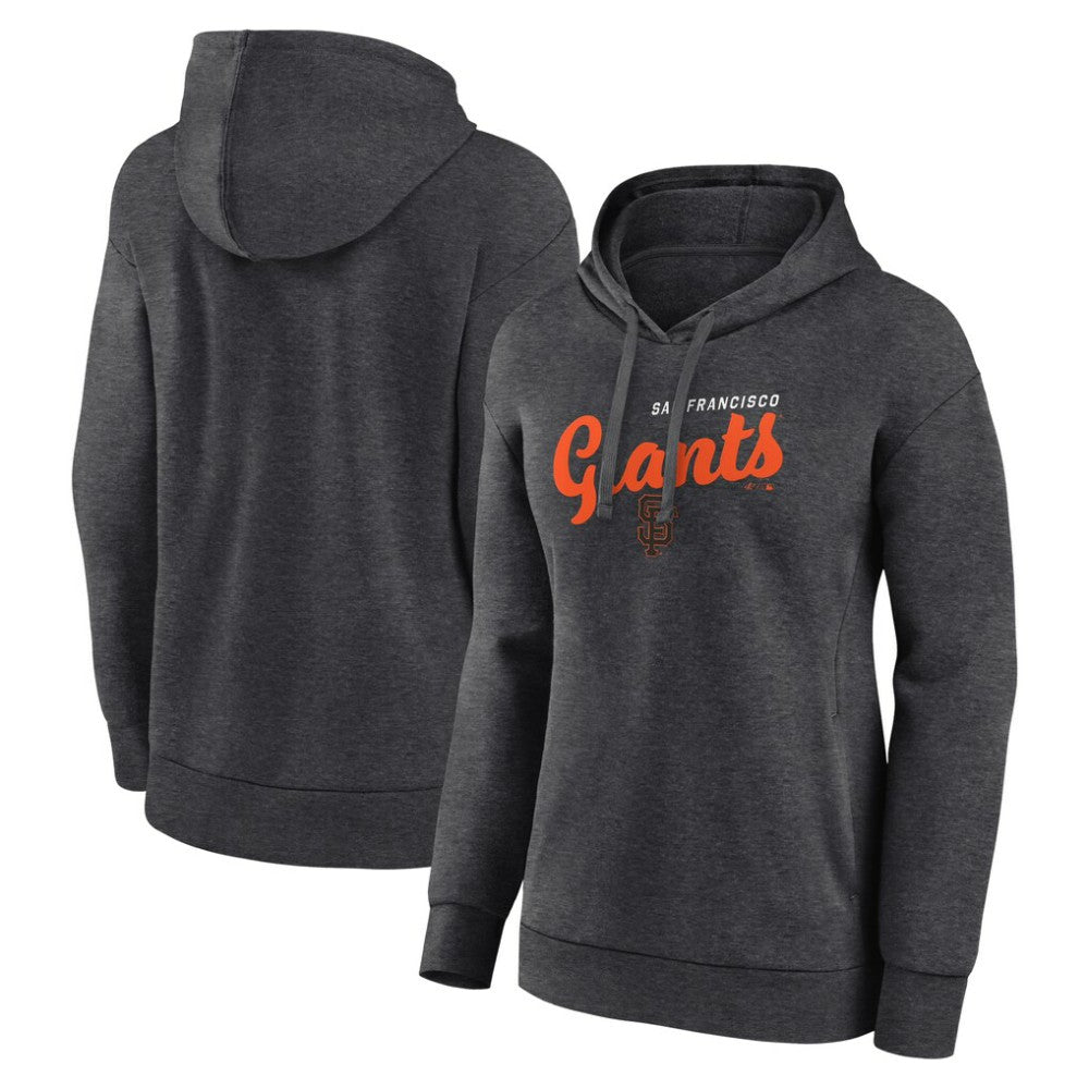 San Francisco Giants Logo Athletic Women's Logo Triumphant V-Neck Pullover Hoodie - MLB