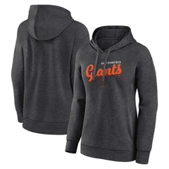 San Francisco Giants Logo Athletic Women's Logo Triumphant V-Neck Pullover Hoodie - MLB