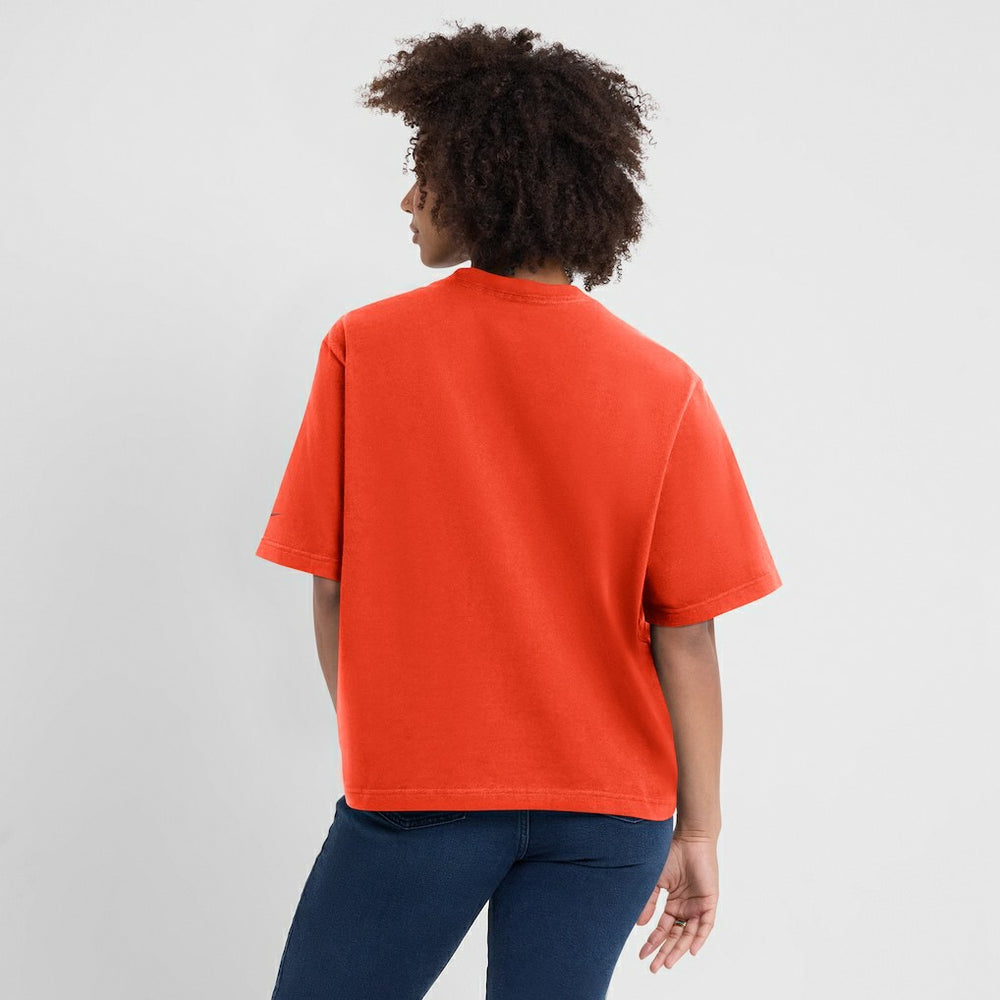 Cincinnati Bengals Women's Glory Arch Boxy T-Shirt Orange | Nike for Sale