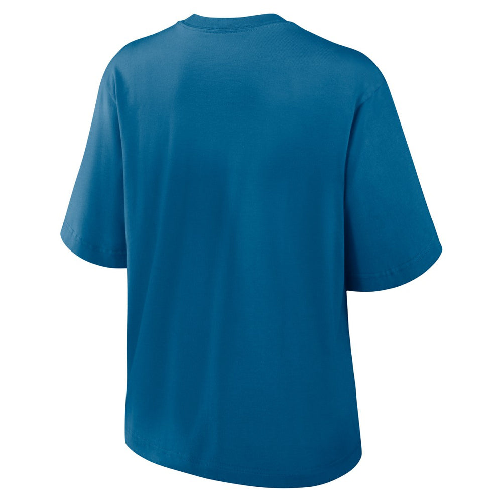 Seattle Seahawks Women's Glory Arch Boxy T-Shirt Blue | Nike for Sale