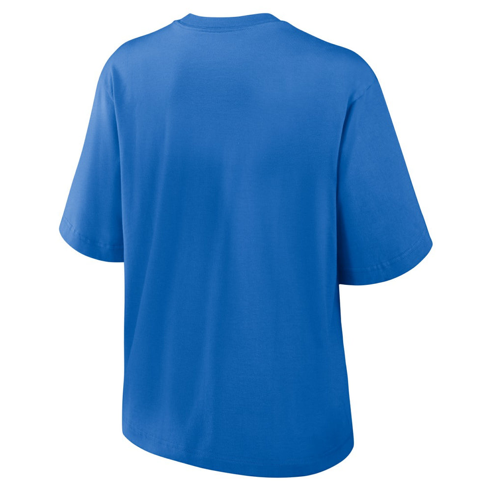 New York Giants Women's Glory Arch Boxy T-Shirt Royal | Nike for Sale