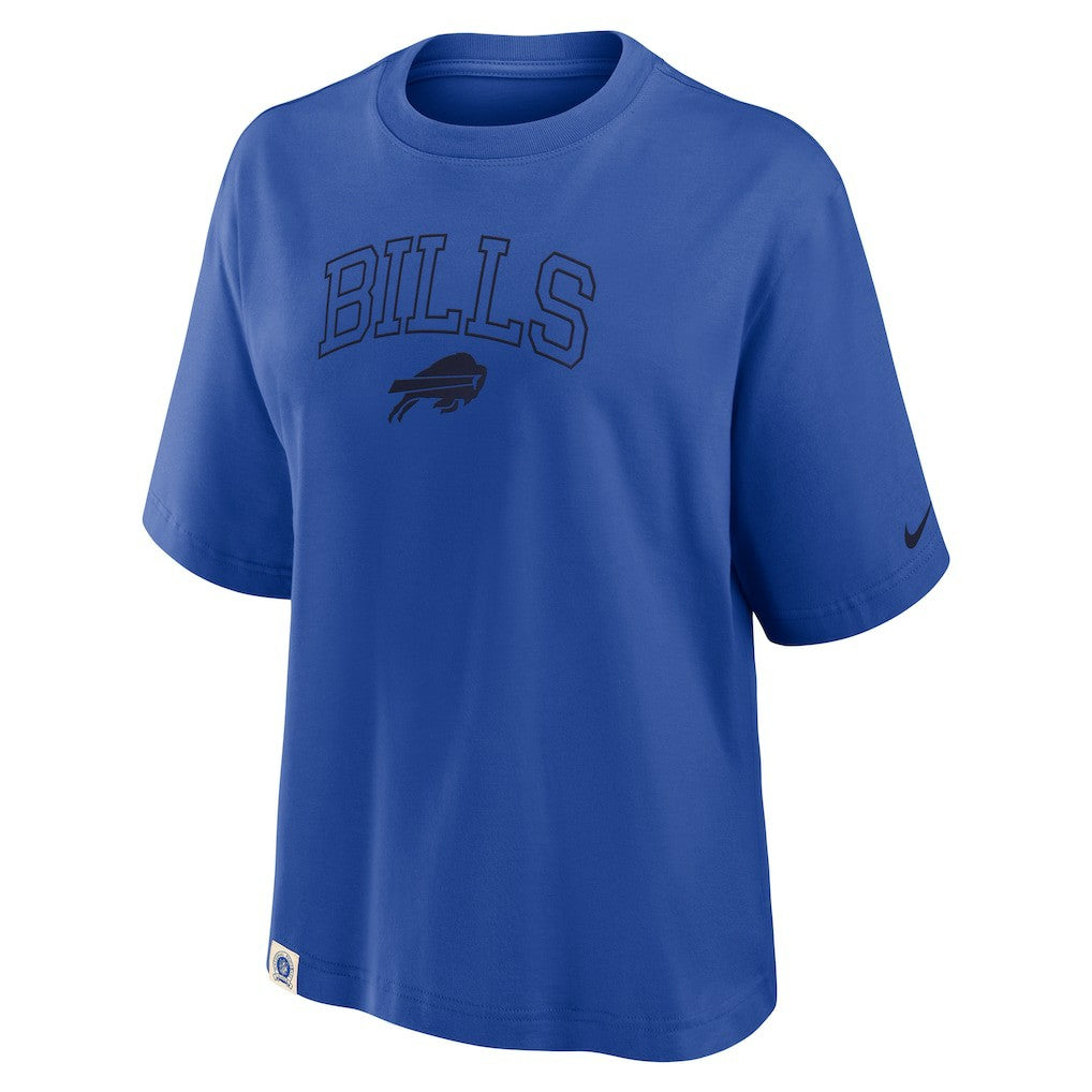 Buffalo Bills Women's Glory Arch Boxy T-Shirt Royal | Nike for Sale