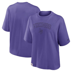Minnesota Vikings Women's Glory Arch Boxy T-Shirt Purple | Nike for Sale