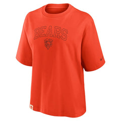 Chicago Bears Women's Glory Arch Boxy T-Shirt Orange | Nike for Sale