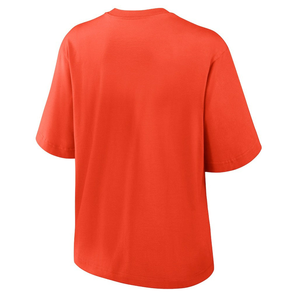 Chicago Bears Women's Glory Arch Boxy T-Shirt Orange | Nike for Sale