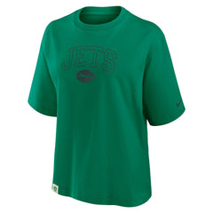 New York Jets Women's Glory Arch Boxy T-Shirt Green | Nike for Sale