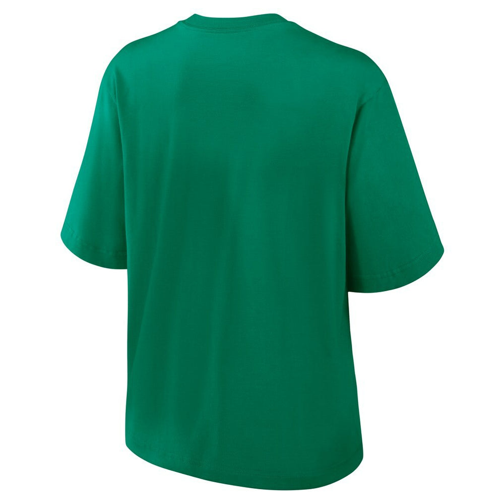 New York Jets Women's Glory Arch Boxy T-Shirt Green | Nike for Sale