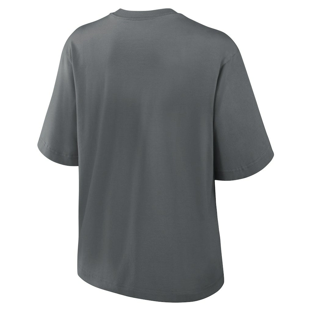 Pittsburgh Steelers Women's Glory Arch Boxy T-Shirt Charcoal | Nike for Sale
