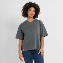 Philadelphia Eagles Women's Glory Arch Boxy T-Shirt Charcoal | Nike for Sale