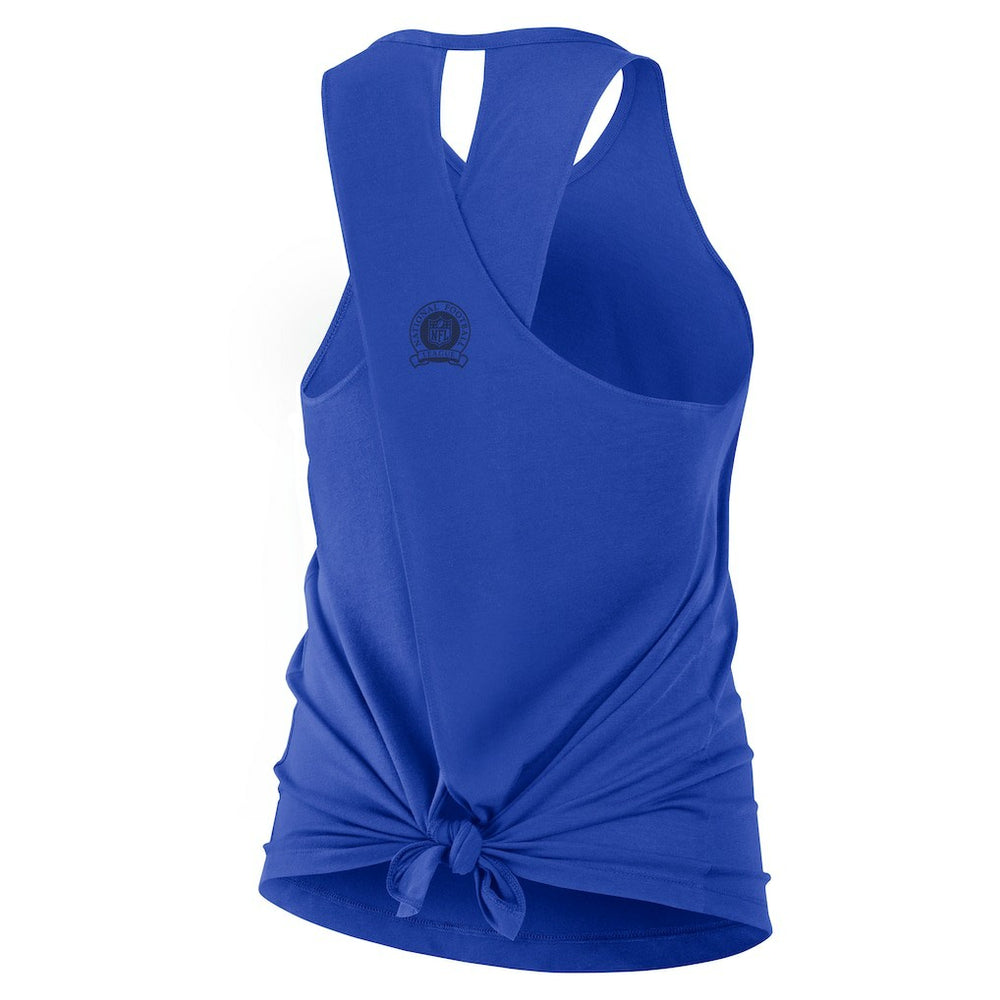 Los Angeles Rams Women's Glory Open-Back Crisscross Dri-FIT Tank Top Royal | Nike for Sale