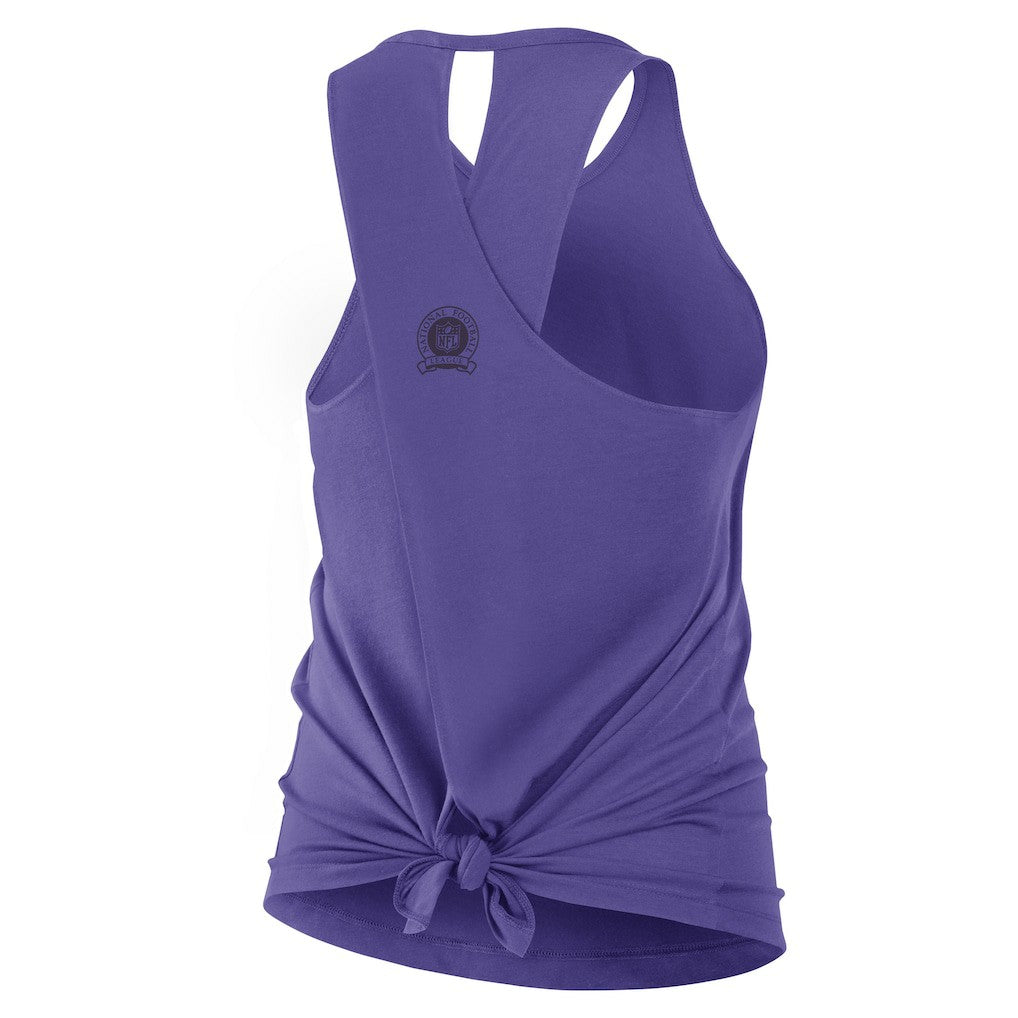 Baltimore Ravens Women's Glory Open-Back Crisscross Dri-FIT Tank Top Purple | Nike for Sale