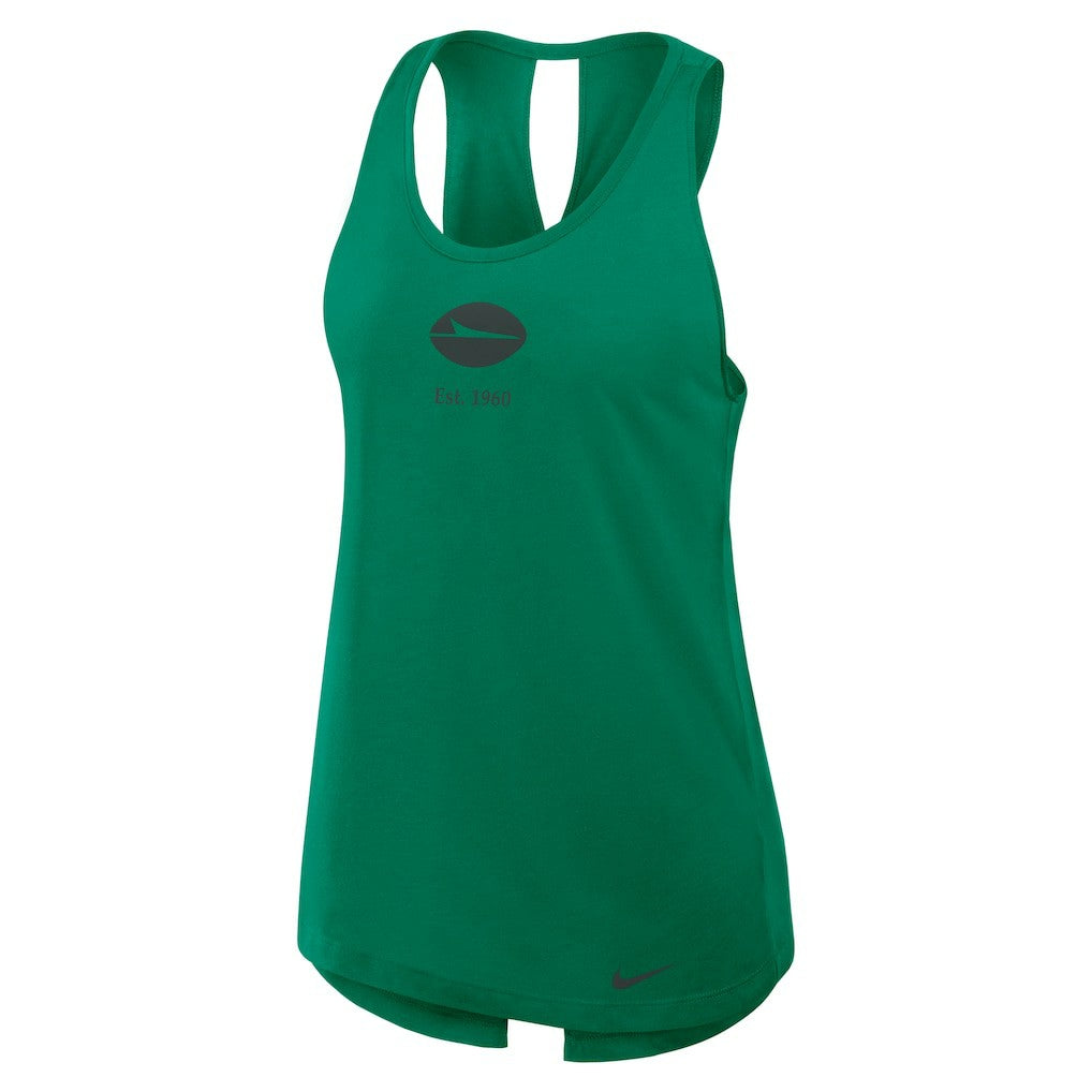New York Jets Women's Glory Open-Back Crisscross Dri-FIT Tank Top Green | Nike for Sale