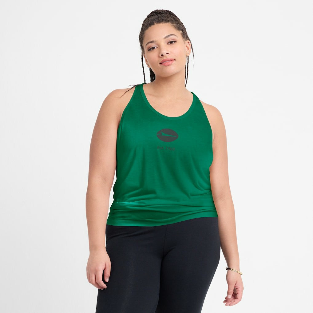 New York Jets Women's Glory Open-Back Crisscross Dri-FIT Tank Top Green | Nike for Sale