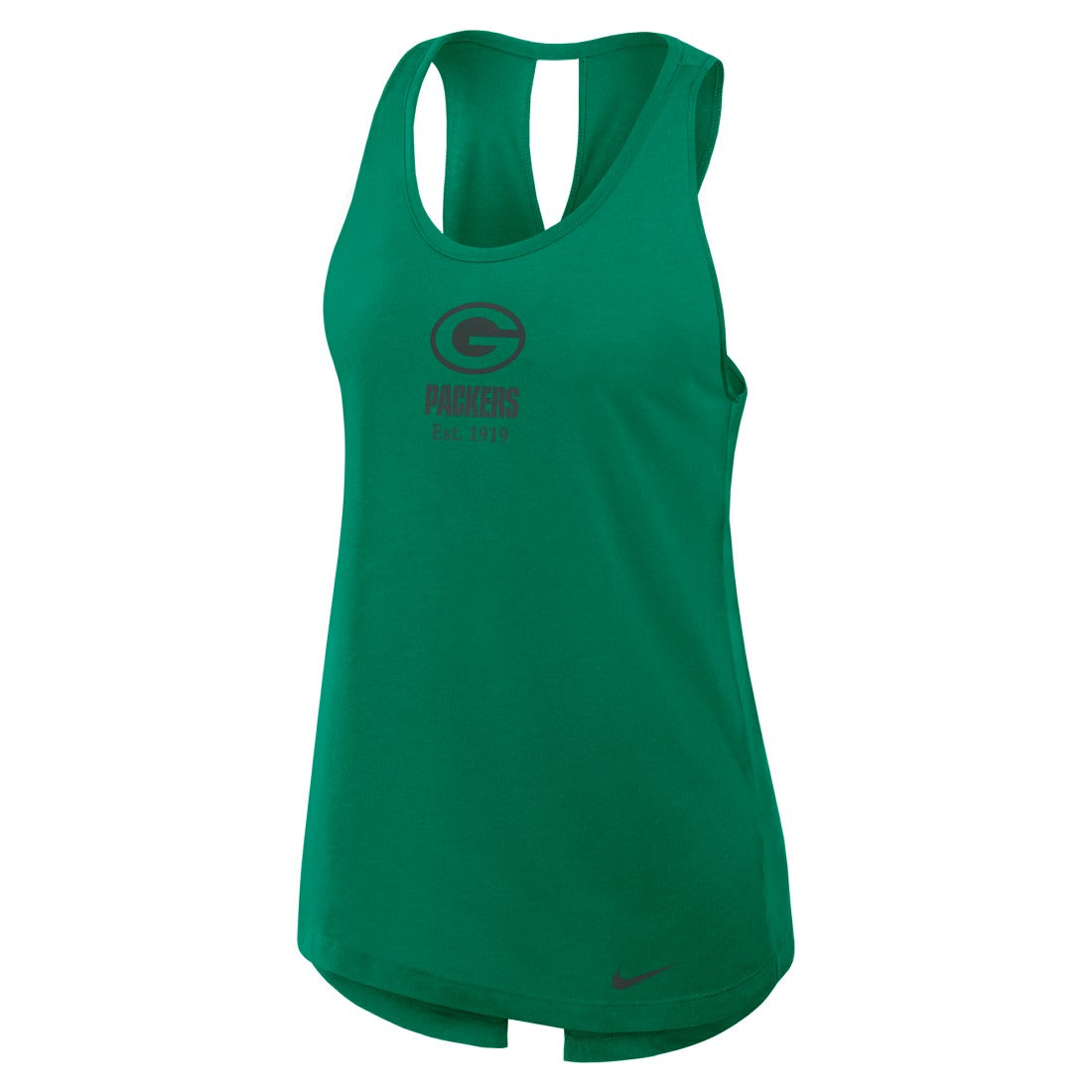 Green Bay Packers Women's Glory Open-Back Crisscross Dri-FIT Tank Top Green | Nike for Sale