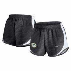 Green Bay Packers Women's Tempo Dri-FIT Shorts Anthracite | Nike for Sale
