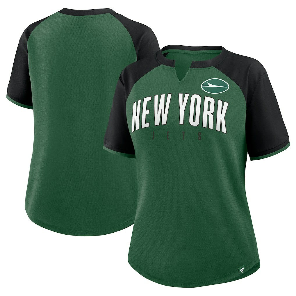 New York Jets Women's Height Advantage T-Shirt Green/Black | Fanatics
