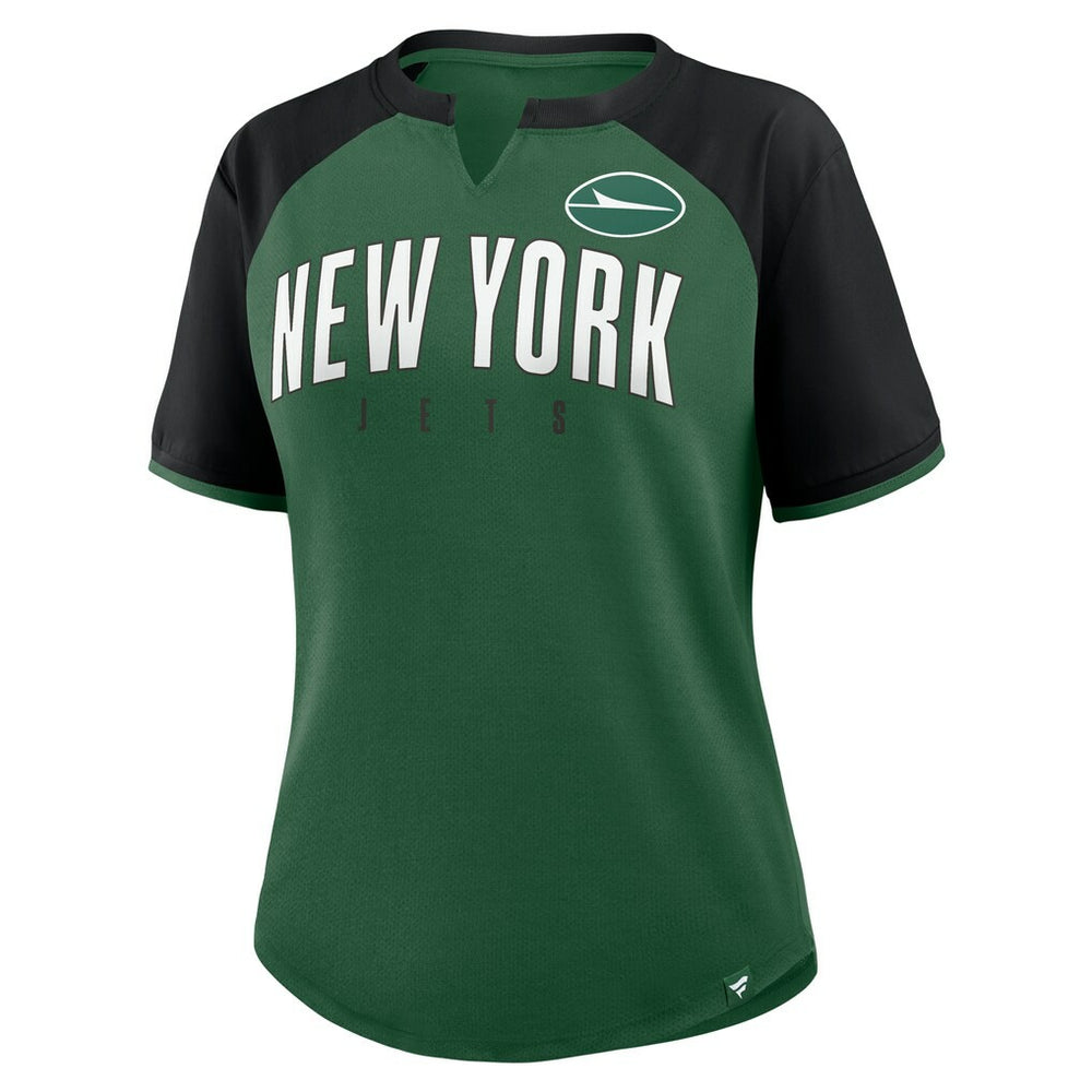 New York Jets Women's Height Advantage T-Shirt Green/Black | Fanatics