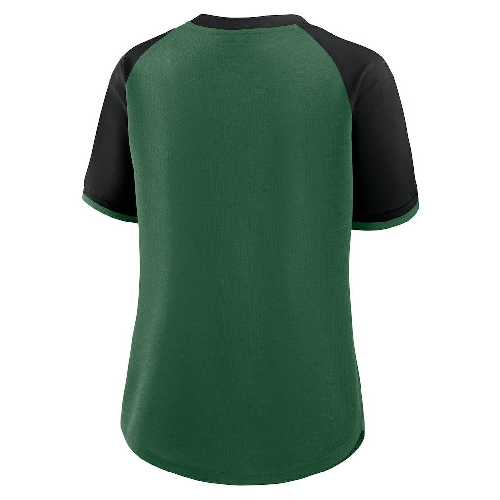 New York Jets Women's Height Advantage T-Shirt Green/Black | Fanatics