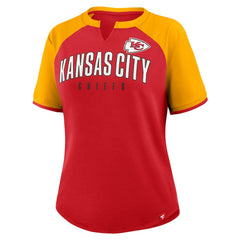 Kansas City Chiefs Women's Height Advantage T-Shirt Red/Gold | Fanatics