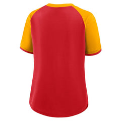 Kansas City Chiefs Women's Height Advantage T-Shirt Red/Gold | Fanatics