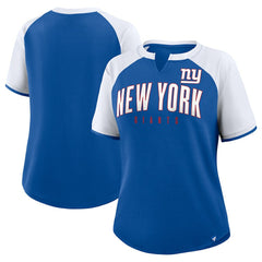New York Giants Women's Height Advantage T-Shirt Royal/White | Fanatics