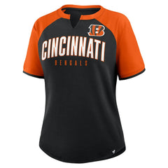 Cincinnati Bengals Women's Height Advantage T-Shirt Black/Orange | Fanatics