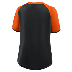 Cincinnati Bengals Women's Height Advantage T-Shirt Black/Orange | Fanatics