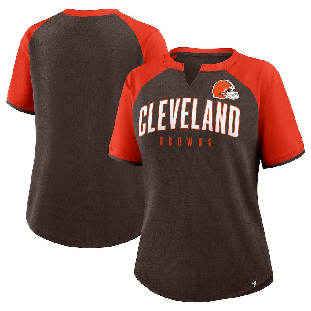 Cleveland Browns Women's Height Advantage T-Shirt Brown/Orange | Fanatics